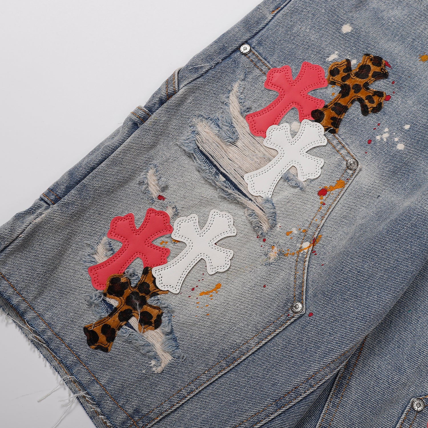 Chrome Hearts Denim Shorts