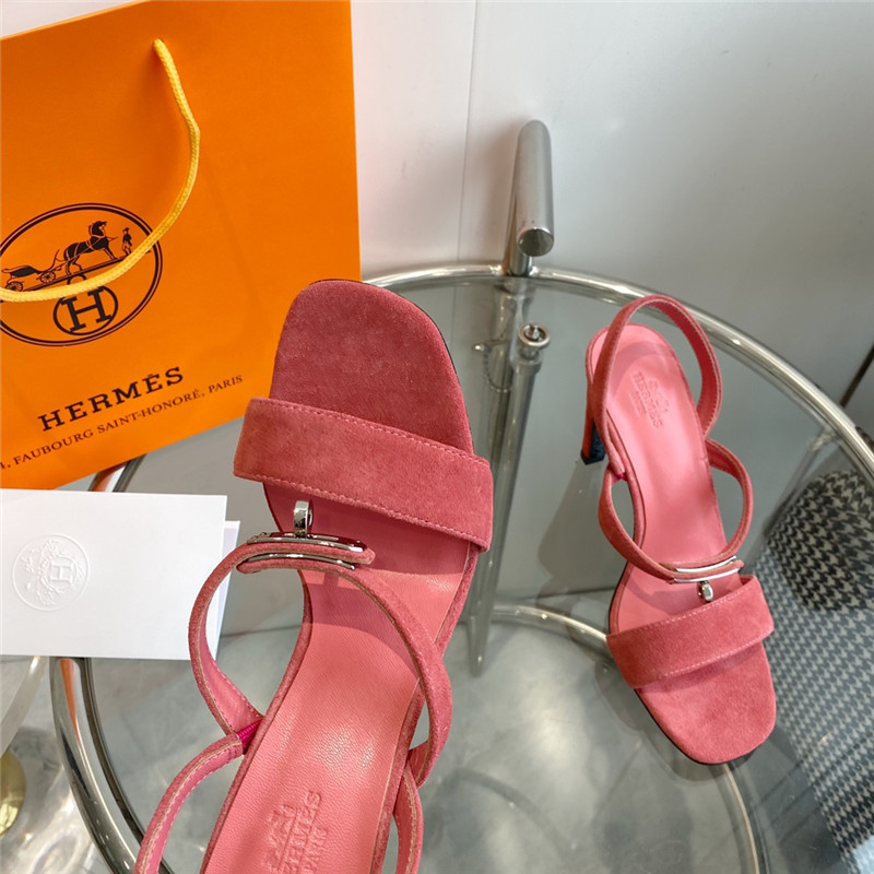 Hermès Glamor Kelly buckle high-heeled sandals