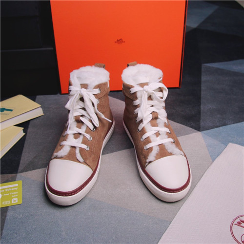 Hermes Birkin Replica wool high-top shoes