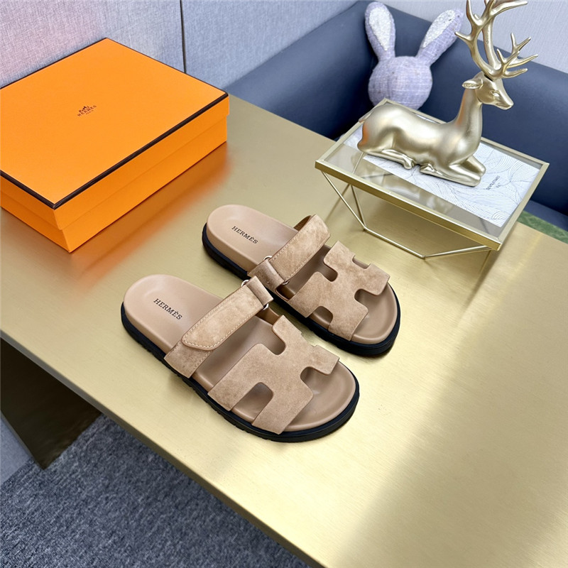 Hermès roll cake hair uncle slippers