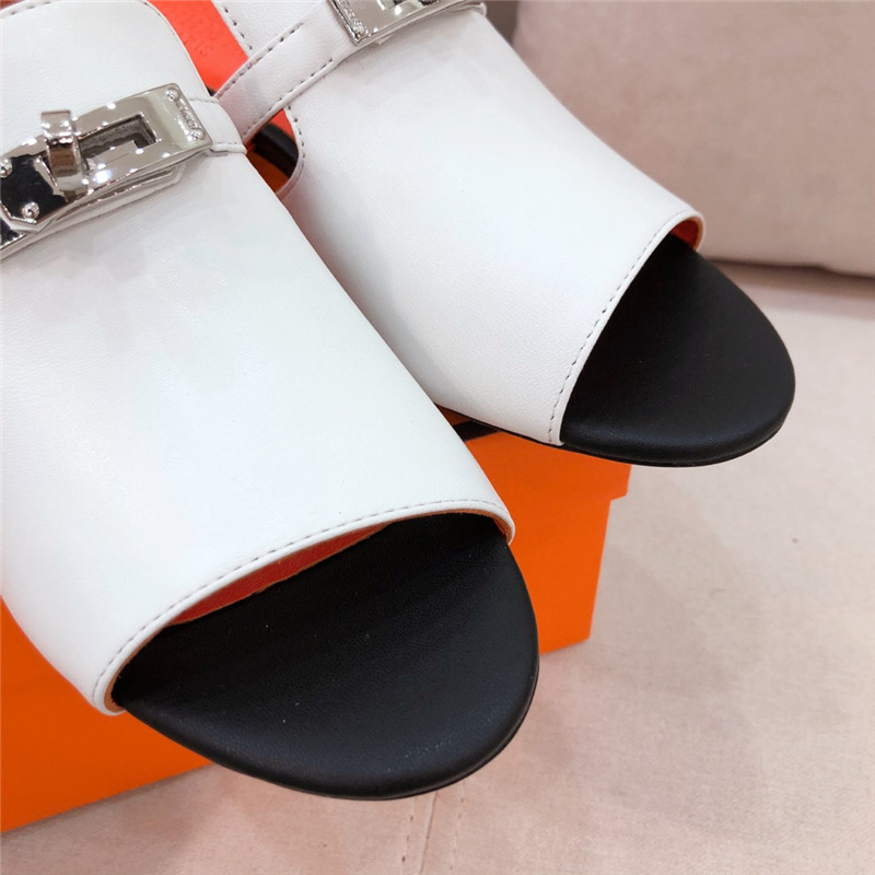 Hermes Sandals Dupe chunky heel sandals