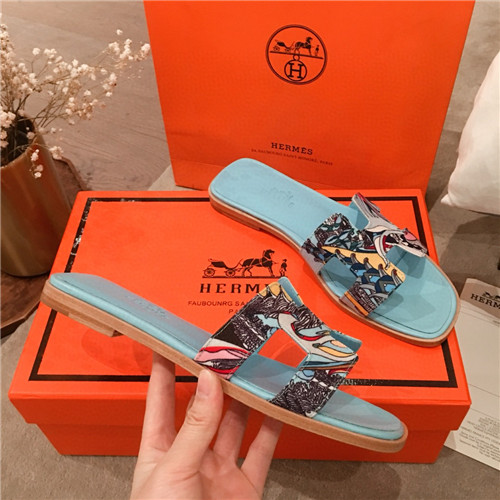 hermes flat slippers