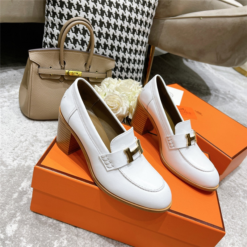 hermes dauphine mid heel mules