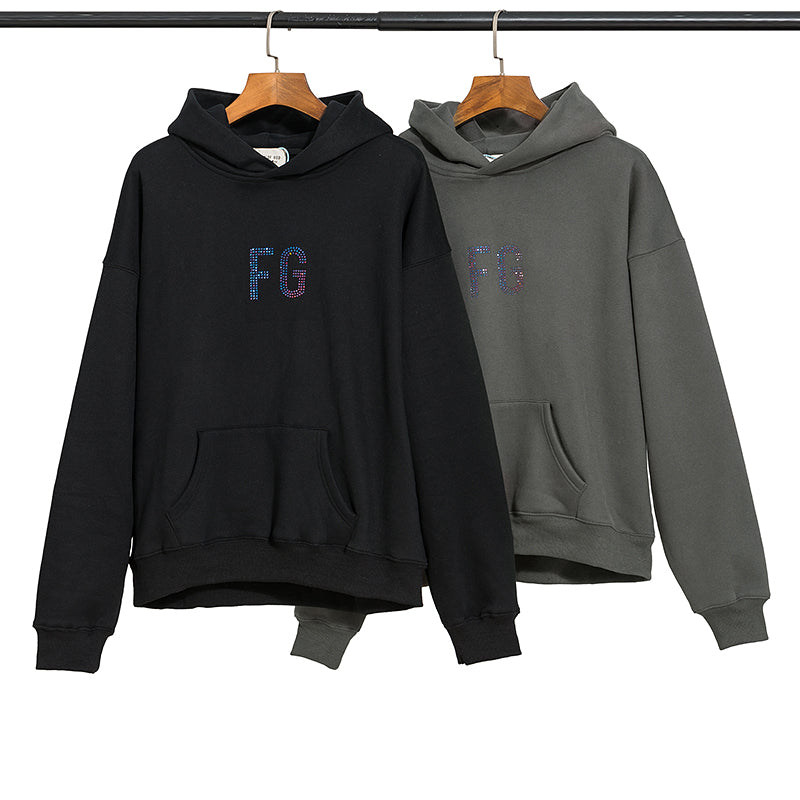 Fear of God FG Rhinestone Hoodie J8057