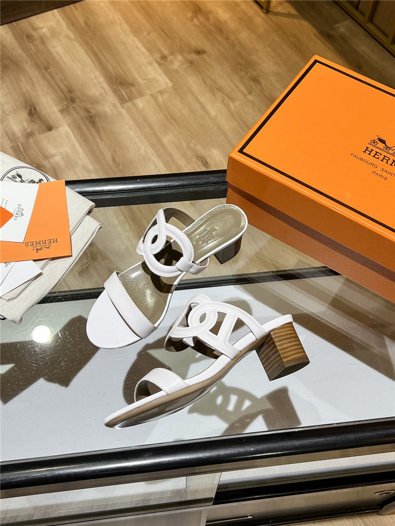Hermes Sandals Dupe chunky heel sandals