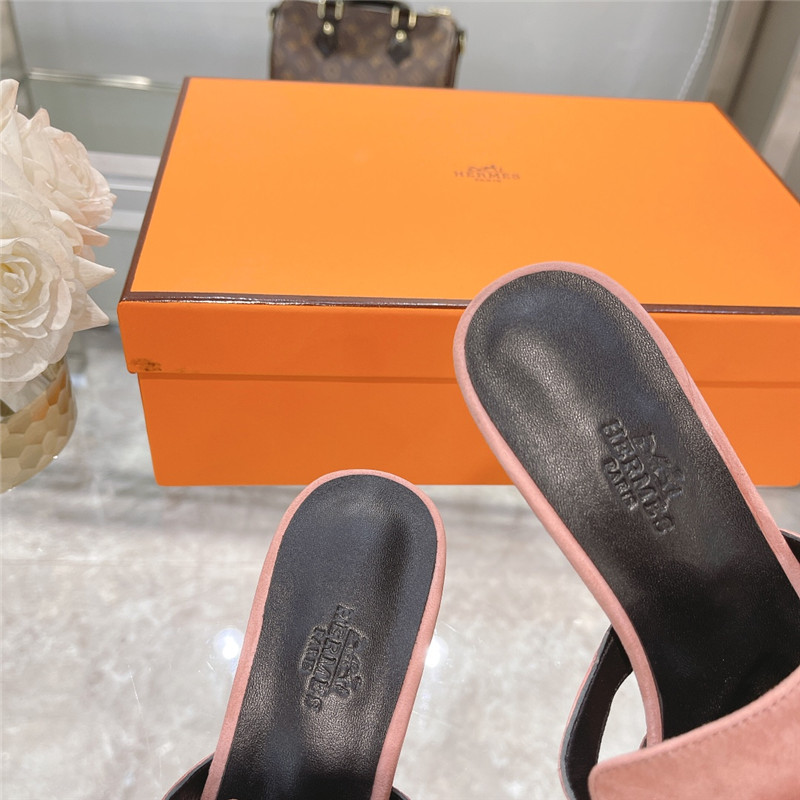 Hermes Sandals Dupe spring and summer new texture sandals