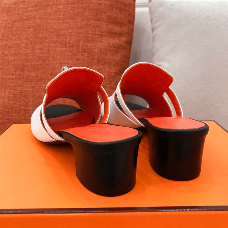 Hermes Sandals Dupe chunky heel sandals