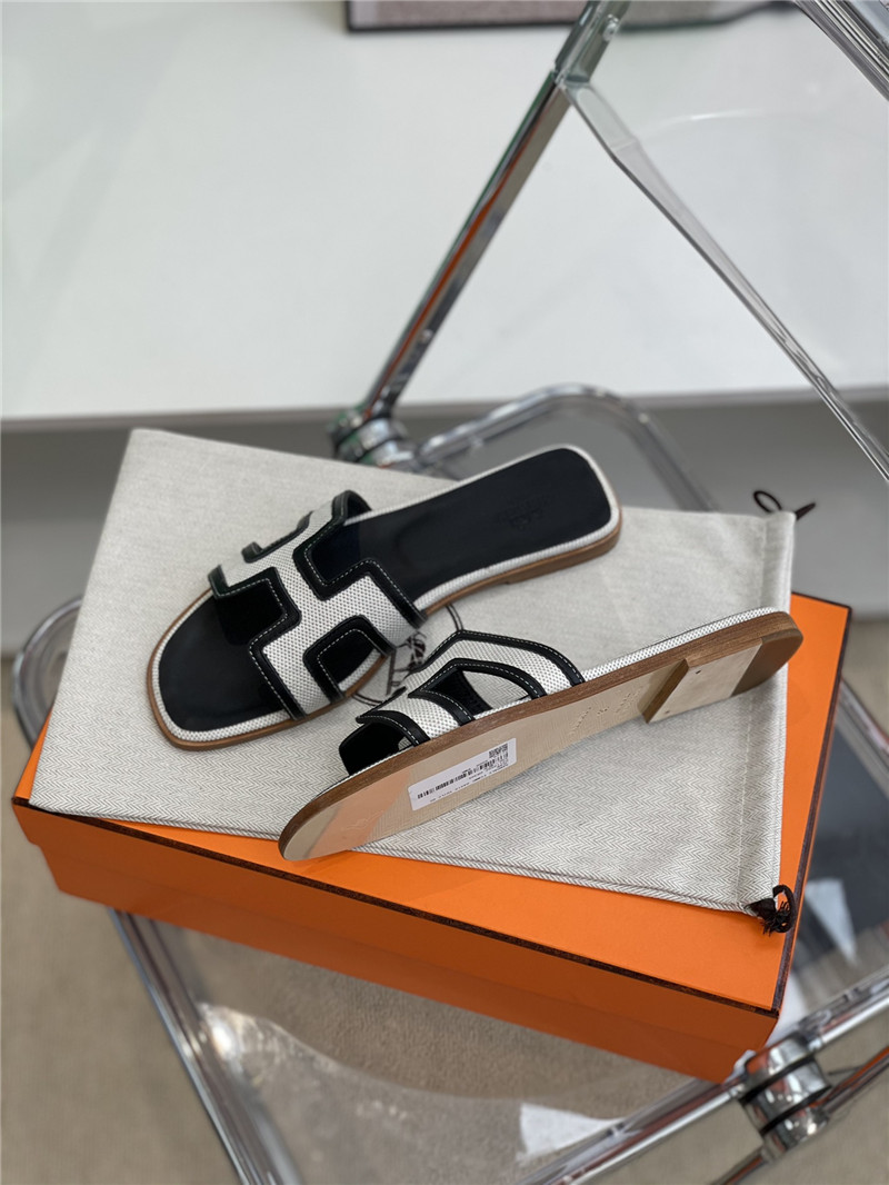 hermes flat slippers womens