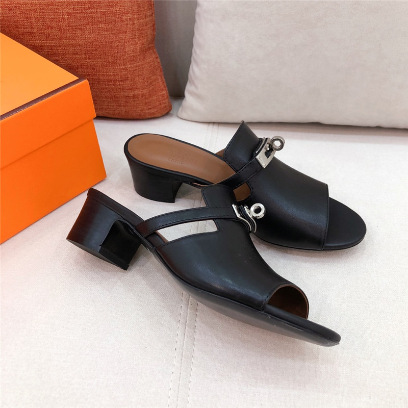 Hermes Sandals Dupe chunky heel sandals