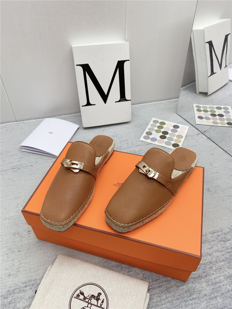 hermes loafer slippers