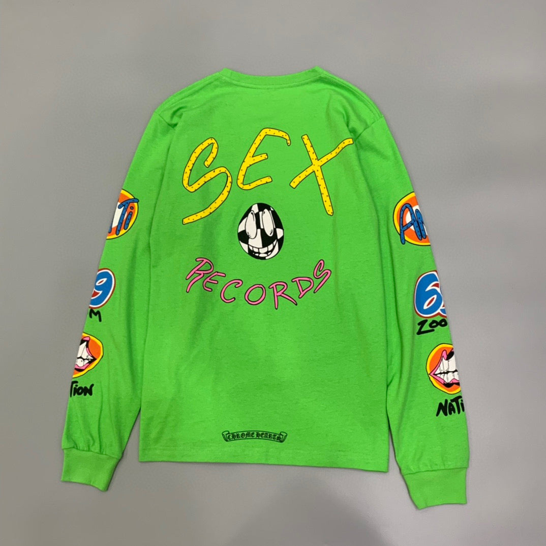 Chrome Hearts “Green” Sex Records Long Sleeve