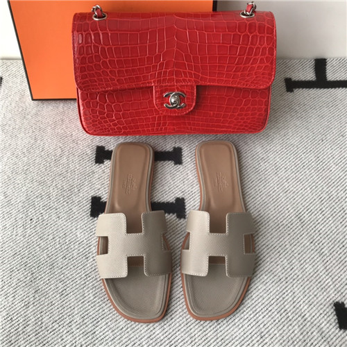 hermes flat slippers womens