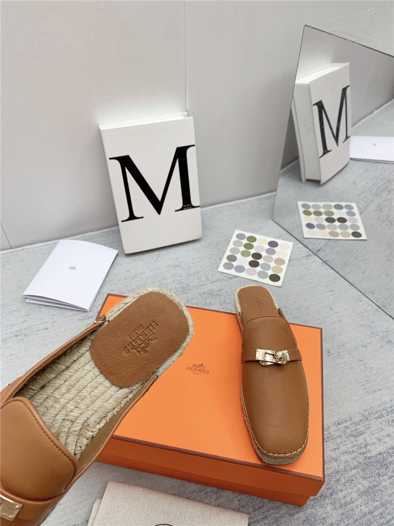 hermes loafer slippers