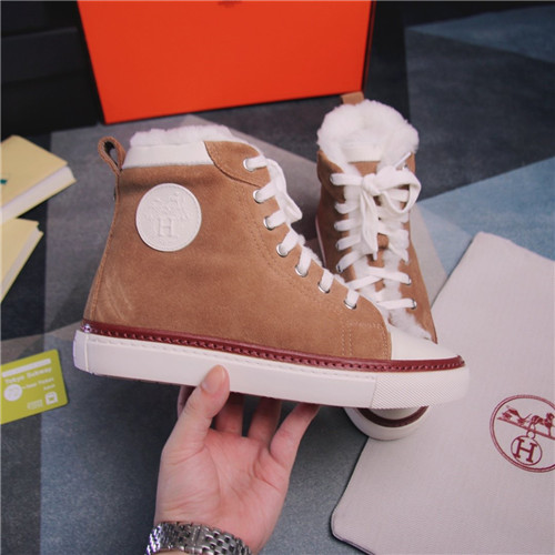 Hermes Birkin Replica wool high-top shoes