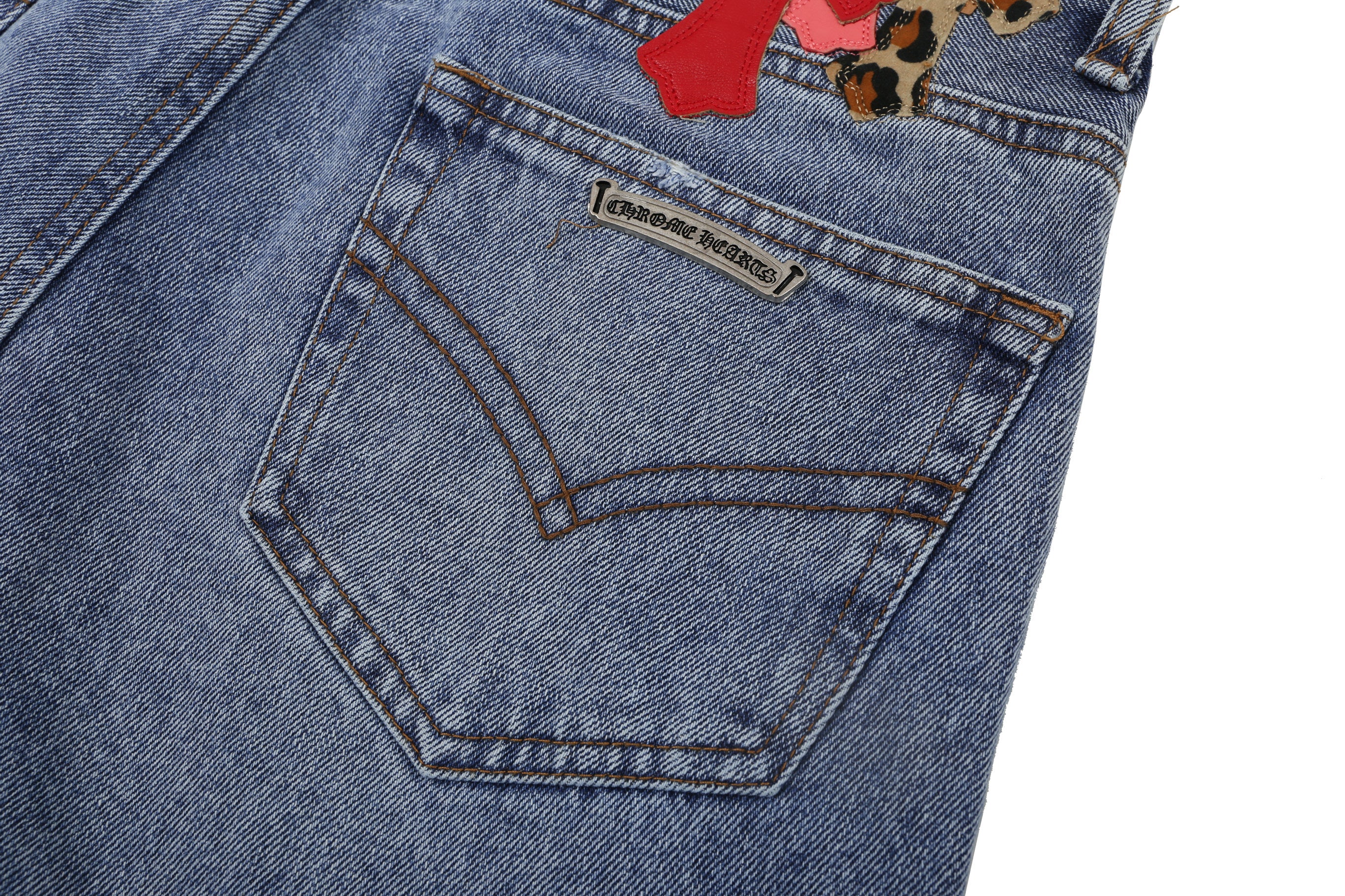 Chrome Hearts Replica Cross Flare Denim