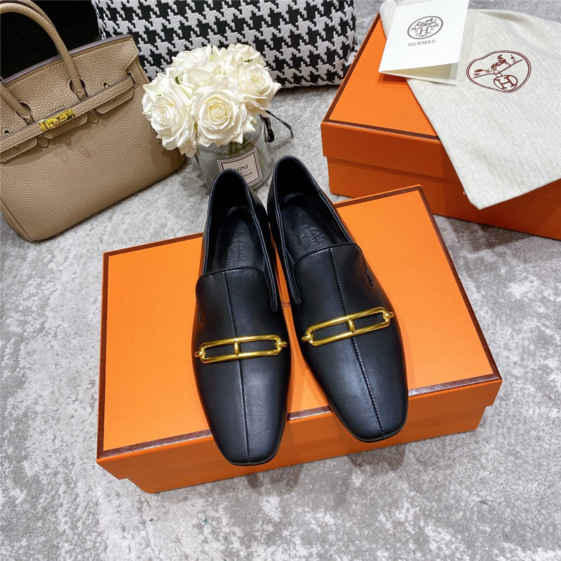hermes muller flat shoes