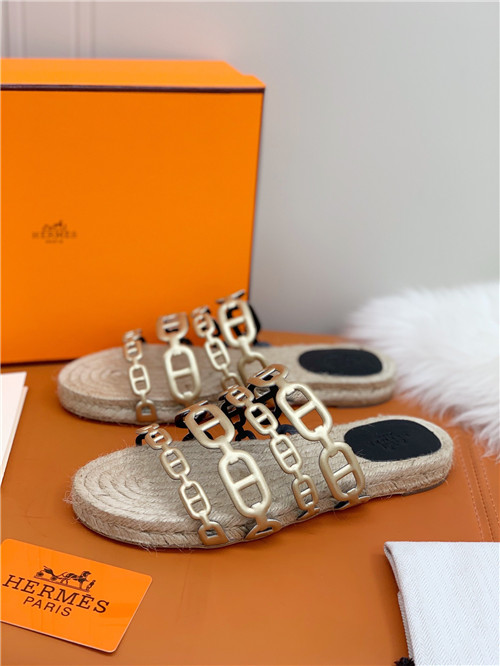 hermes flat slippers