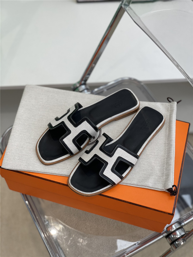hermes flat slippers womens