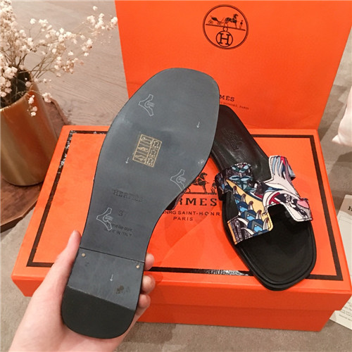 hermes flat slippers