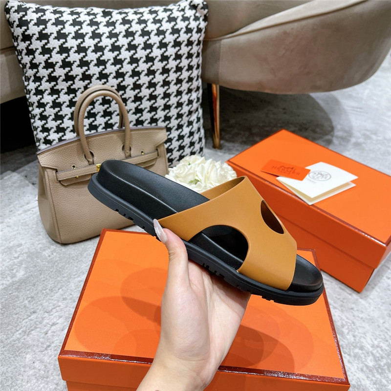 hermes platform slippers