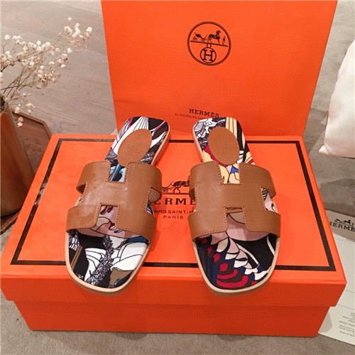 hermes flat slippers
