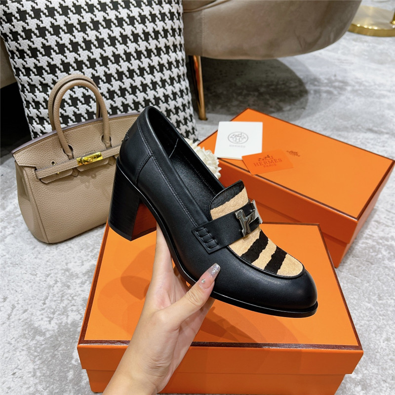 hermes dauphine mid heel mules