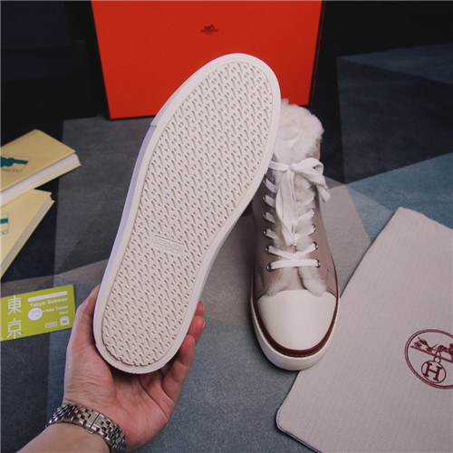 Hermes Birkin Replica wool high-top shoes