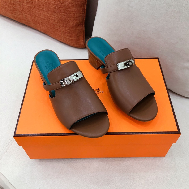 Hermes Sandals Dupe chunky heel sandals