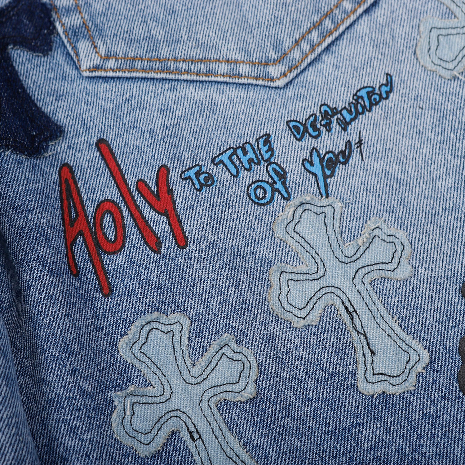 Chrome Hearts Denim Shorts