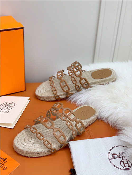 hermes flat slippers