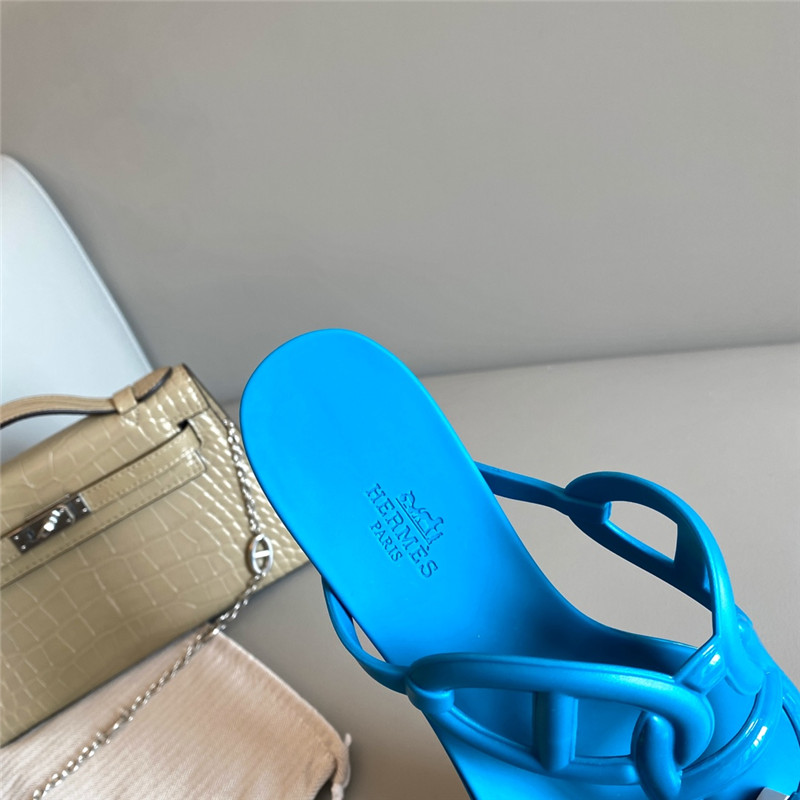 Hermès new pig nose chain flip flops