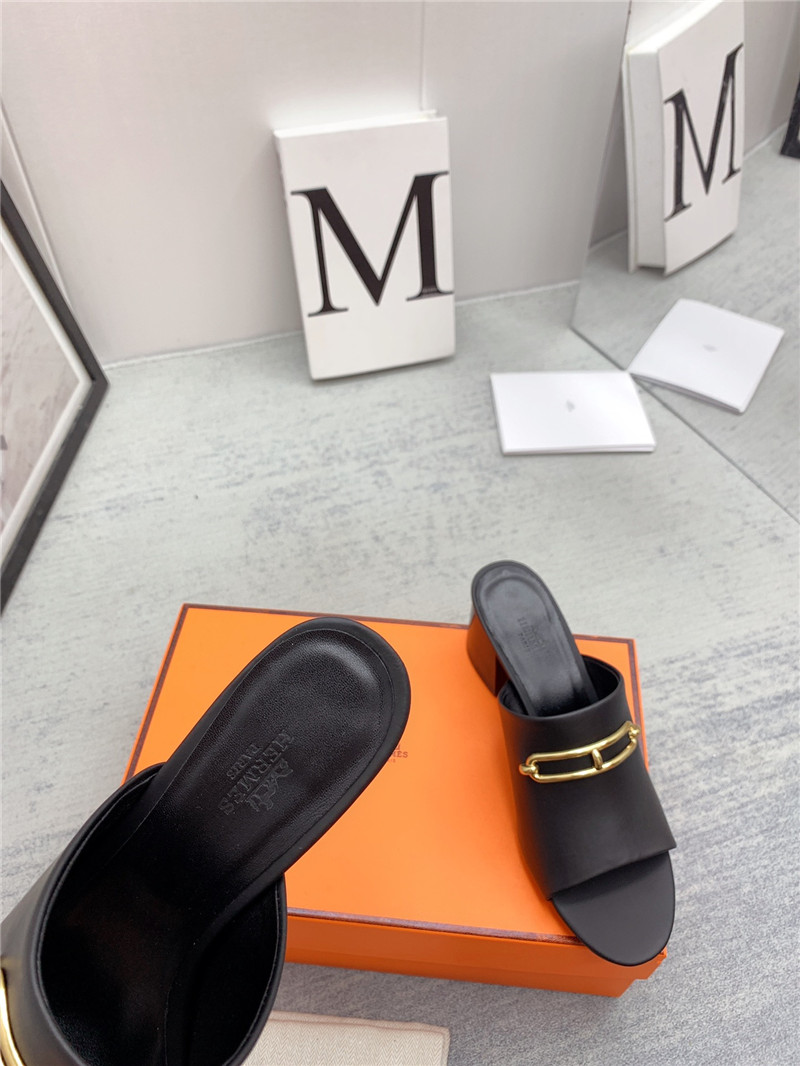 Hermes Sandals Dupe chunky heel sandals