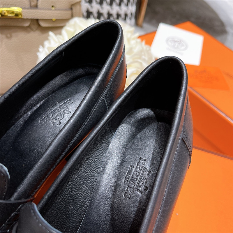hermes dauphine mid heel mules