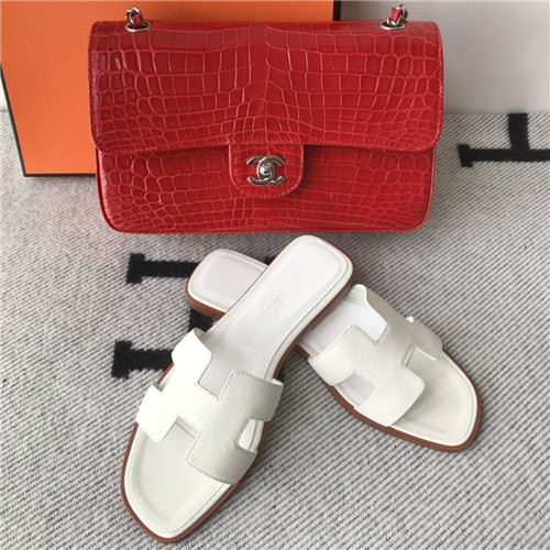 hermes flat slippers womens