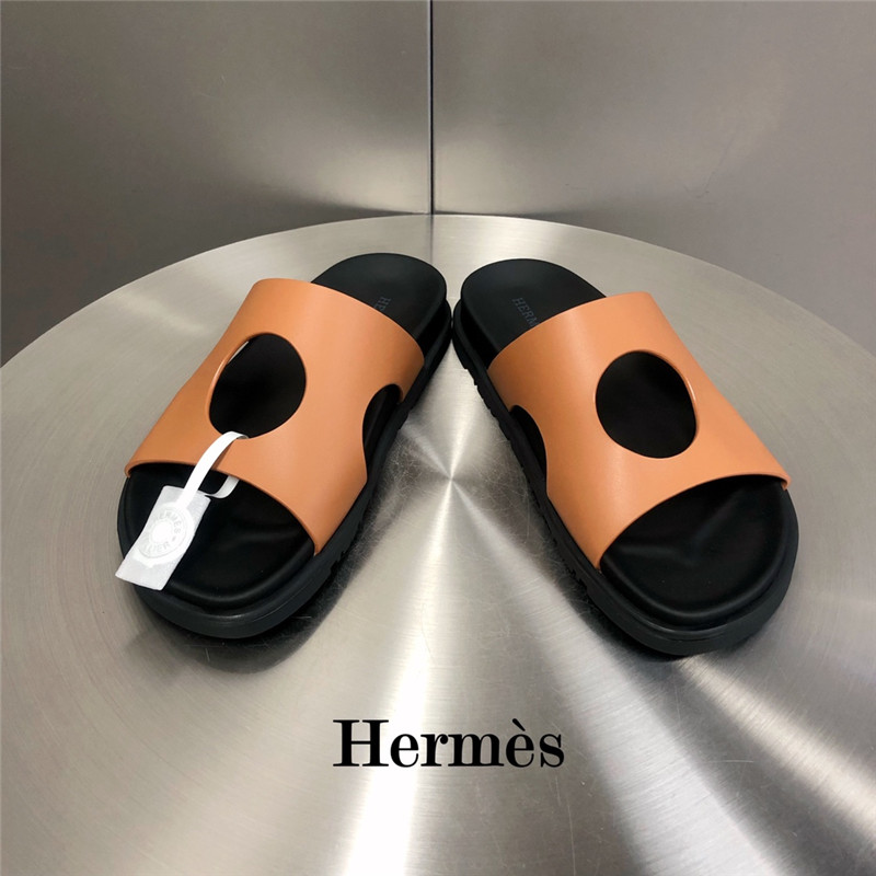 hermes edith hole slippers