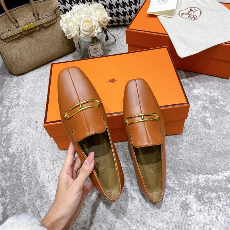 hermes muller flat shoes