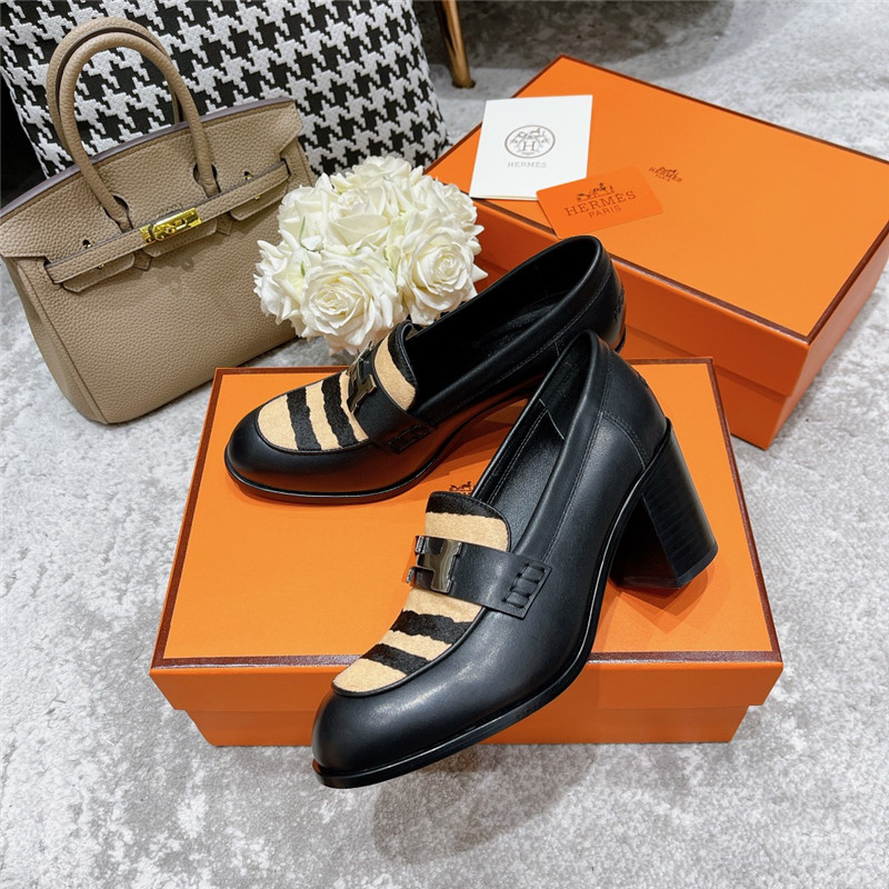 hermes dauphine mid heel mules