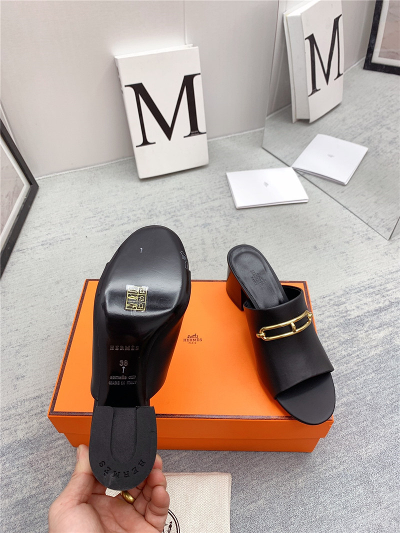 Hermes Sandals Dupe chunky heel sandals
