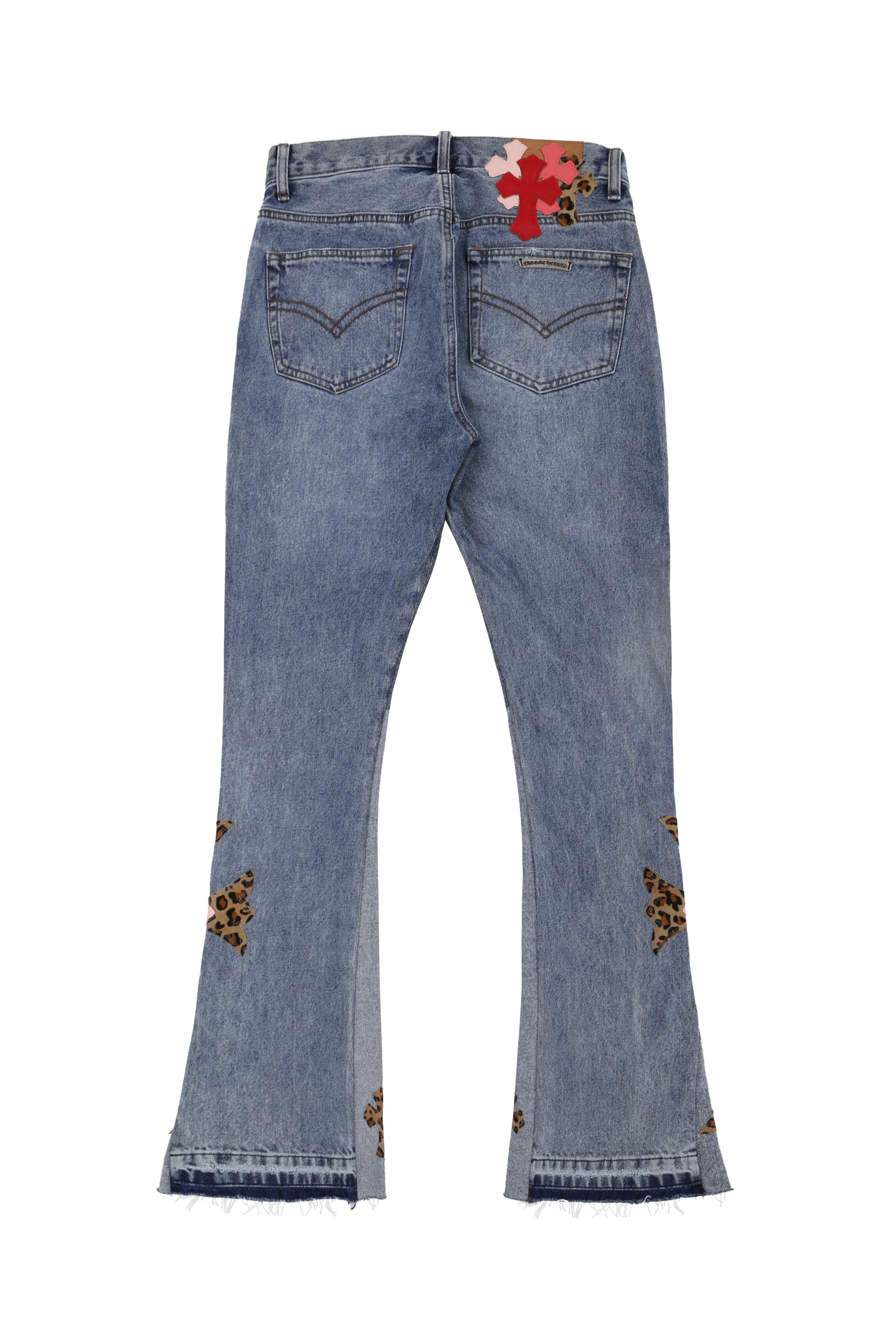 Chrome Hearts Replica Cross Flare Denim