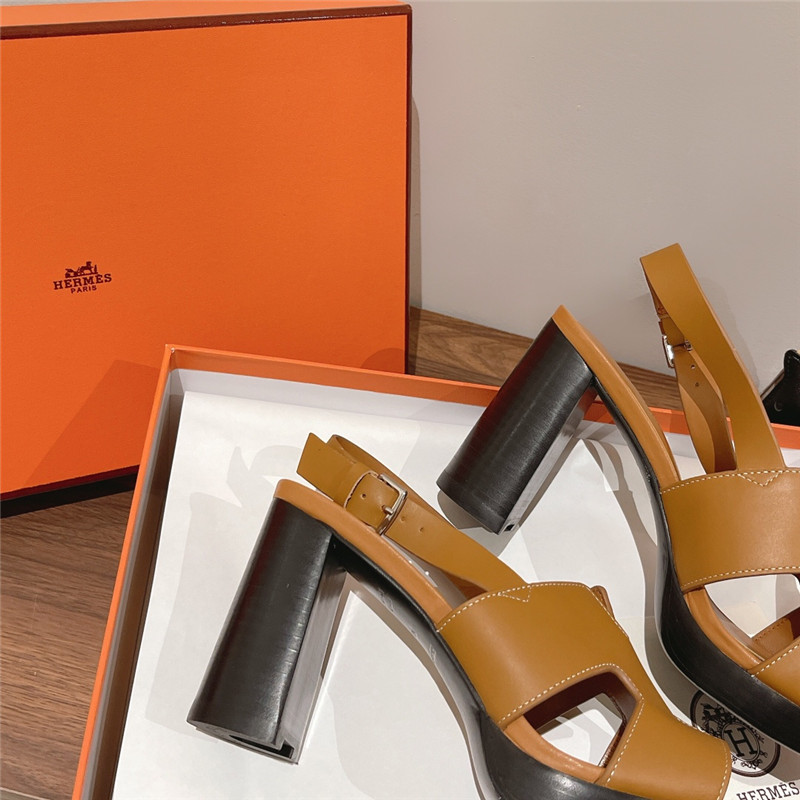 Hermes Sandals Dupe chunky heel sandals