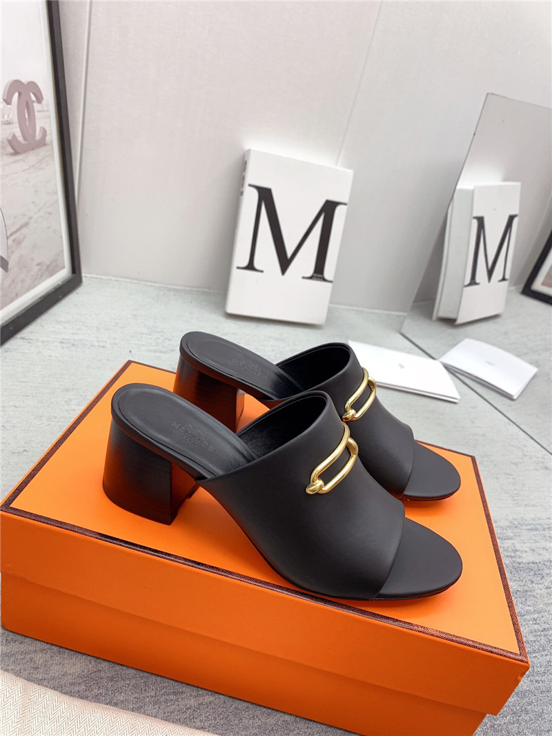 Hermes Sandals Dupe chunky heel sandals