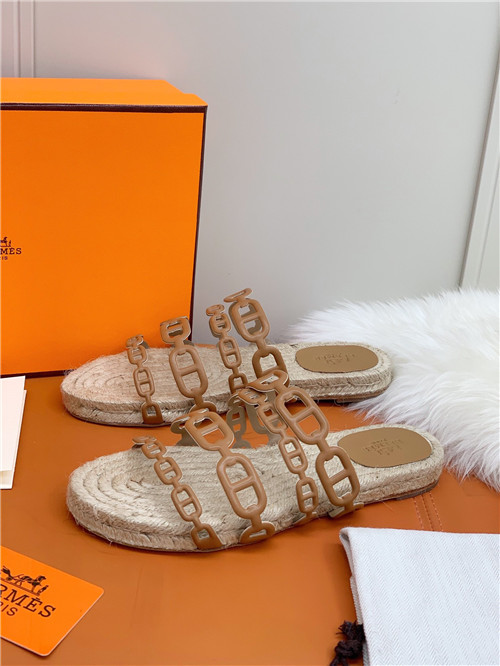hermes flat slippers