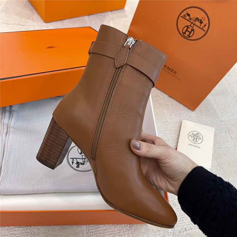 hermes kelly high heel ankle boots