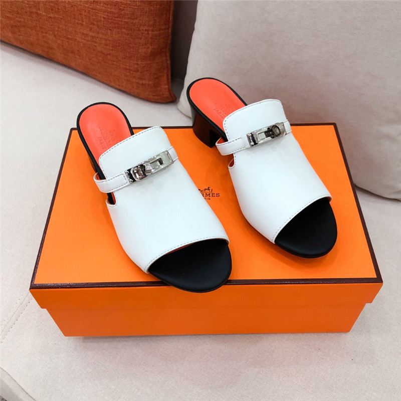 Hermes Sandals Dupe chunky heel sandals