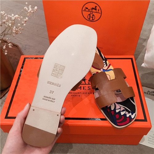 hermes flat slippers