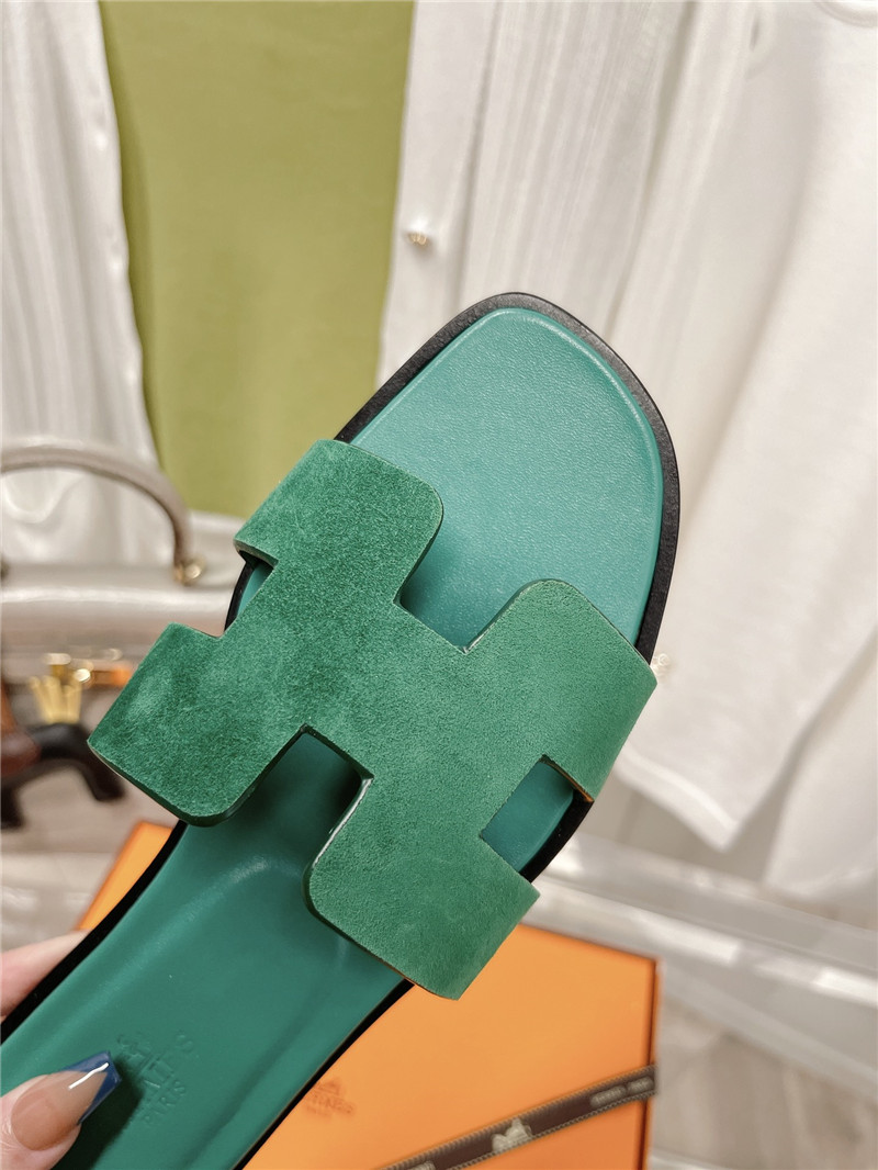 hermes flat sandals slippers