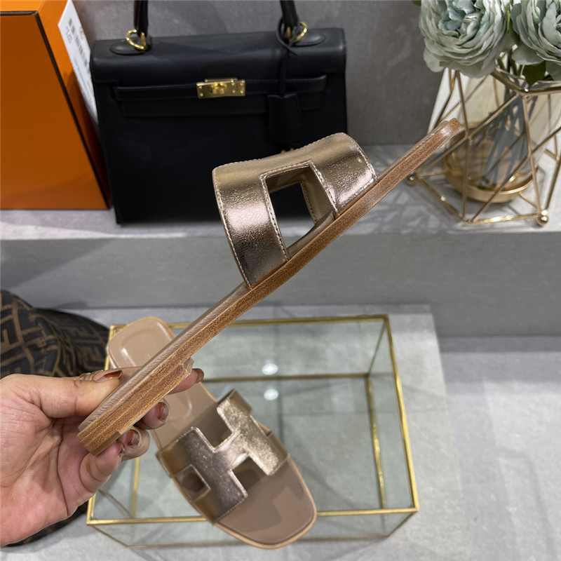 Hermès early spring new color slippers