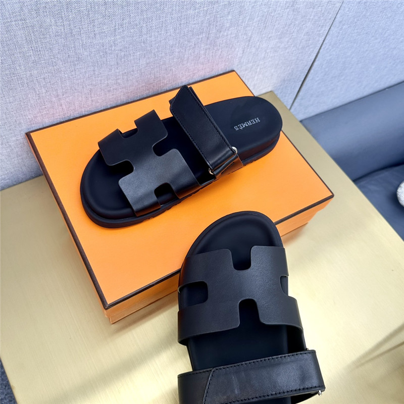 Hermès roll cake hair uncle slippers