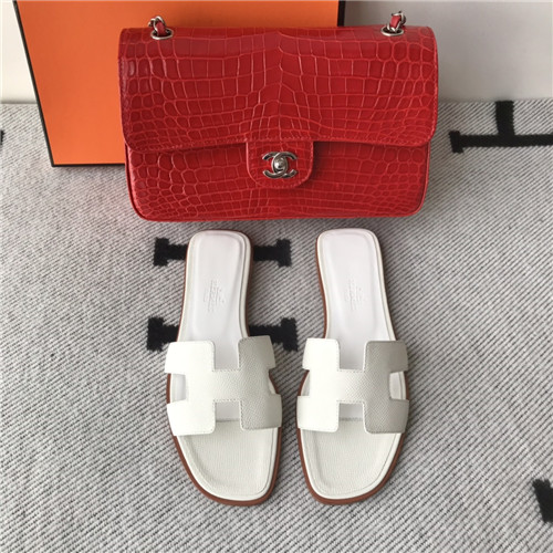 hermes flat slippers womens