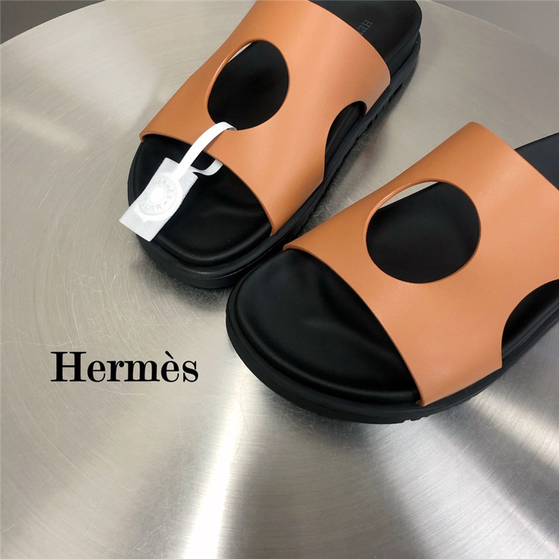hermes edith hole slippers